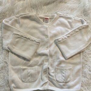Gymboree white Button-Up Cardigan